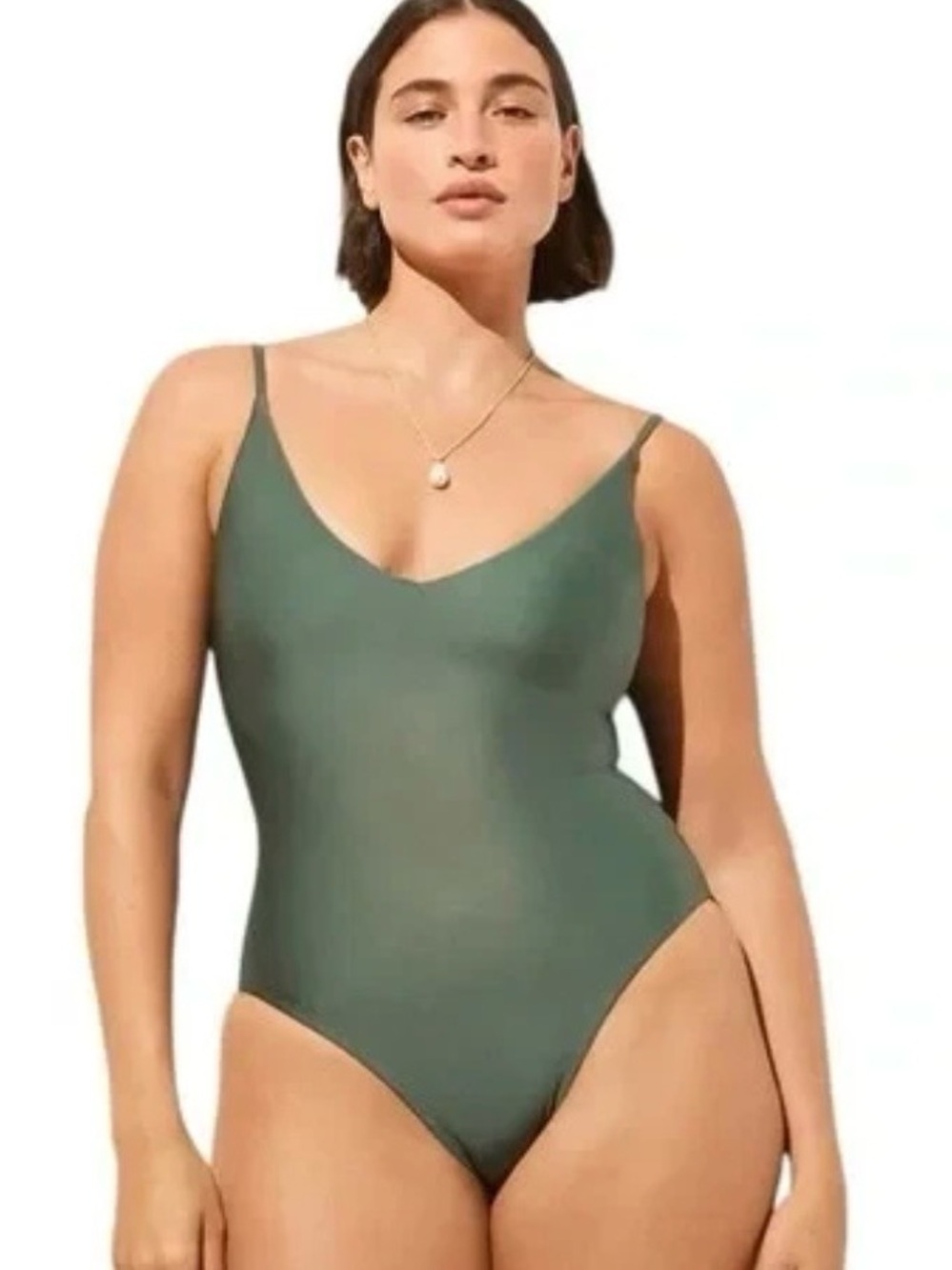 NWTs J Crew women's Simply Sage Green Lana Classic Sculpt One Piece  - Size 16